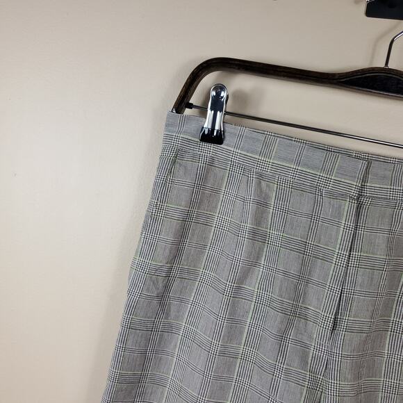 Vintage Talbots Grey Multi Plaid High Rise Trouser Size 4 - Picture 3 of 10